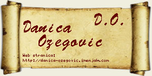 Danica Ožegović vizit kartica